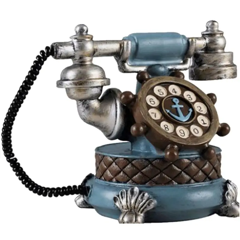

1pc Retro Vintage Creative Beautiful Telephone Decor Home Decor Home Telephone Ornament Desktop Decor for Bedroom Livingroom