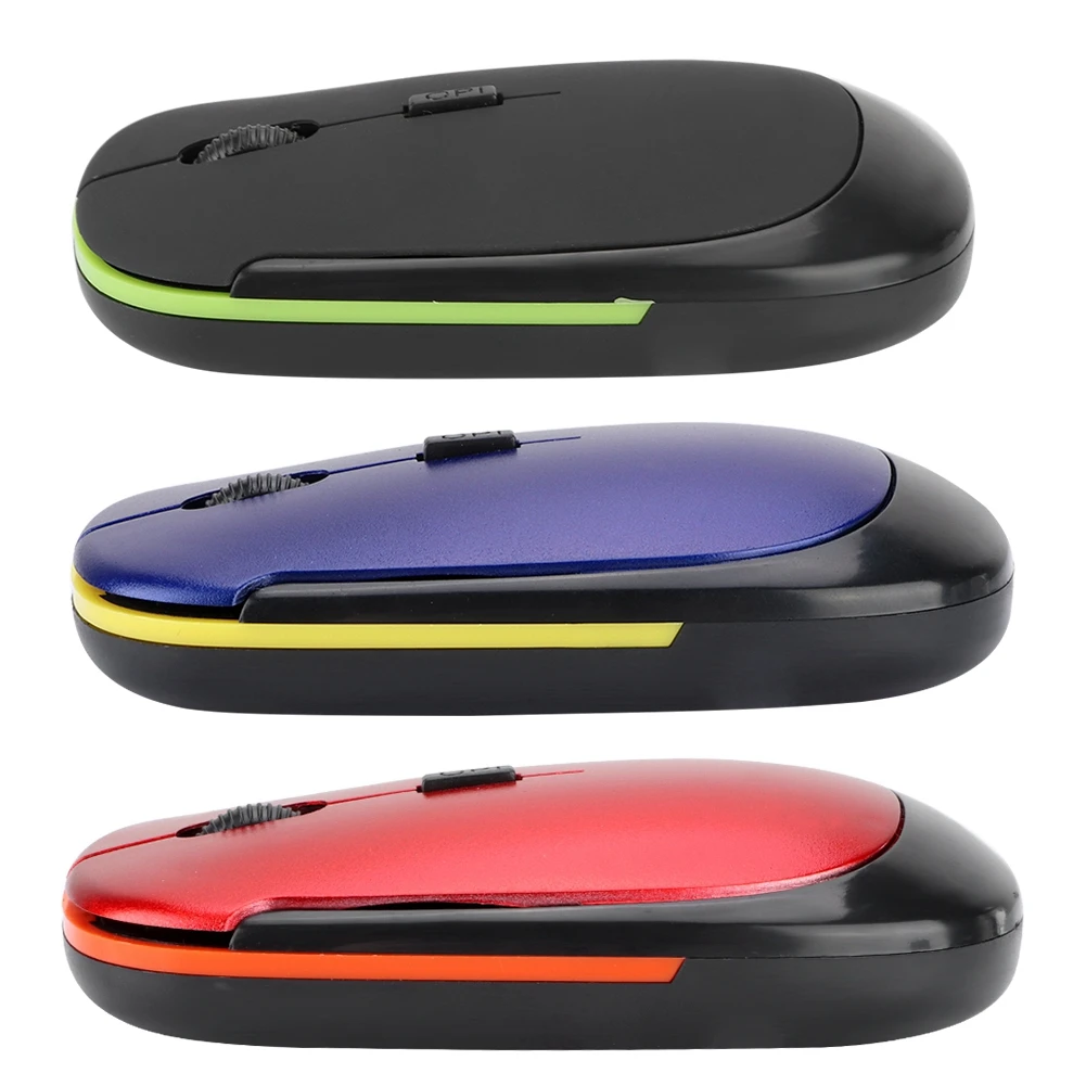 Ультра тонкая 2 4G 1200 точек/дюйм USB Беспроводная мышь эргономичная оптическая