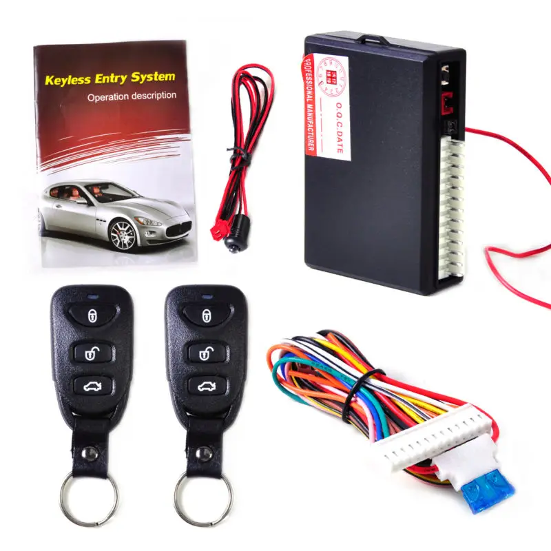Universal Car Alarm Systems Auto Remote Central Kit Door Lock Keyless Entry System Central Locking with Remote Control