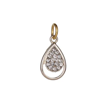 

20Pcs New Style Bracelet Accessories Diamond Set Water Droplets Pendant Accessories European And American Wind Cross-Border