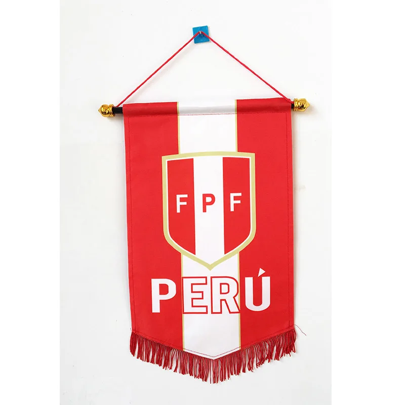 Футбол Кубок мира Перу Национальный футбол 36 см* 23 см размер двухсторонние рождественские украшения Висячие Флаг Баннер подарки