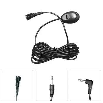 

Universal Car Kit Auto External Microphone Mic For Car CD DVD Radio Hand-Free Call Car Radio Straight Bent SM Plugs Optional