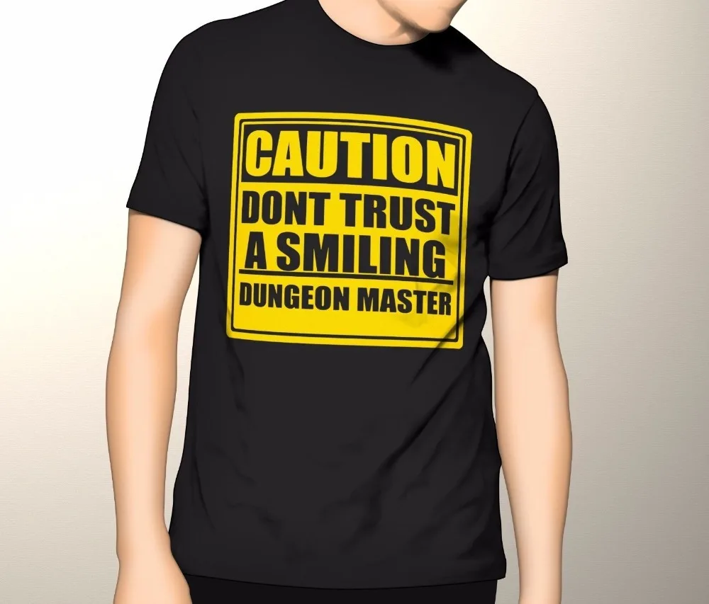 

Free shipping 2018 Dungeons and Dragons Shirt, DND shirt, Don't Trust a Smiling Dungeon Master Hip-Hop Casual Clothing