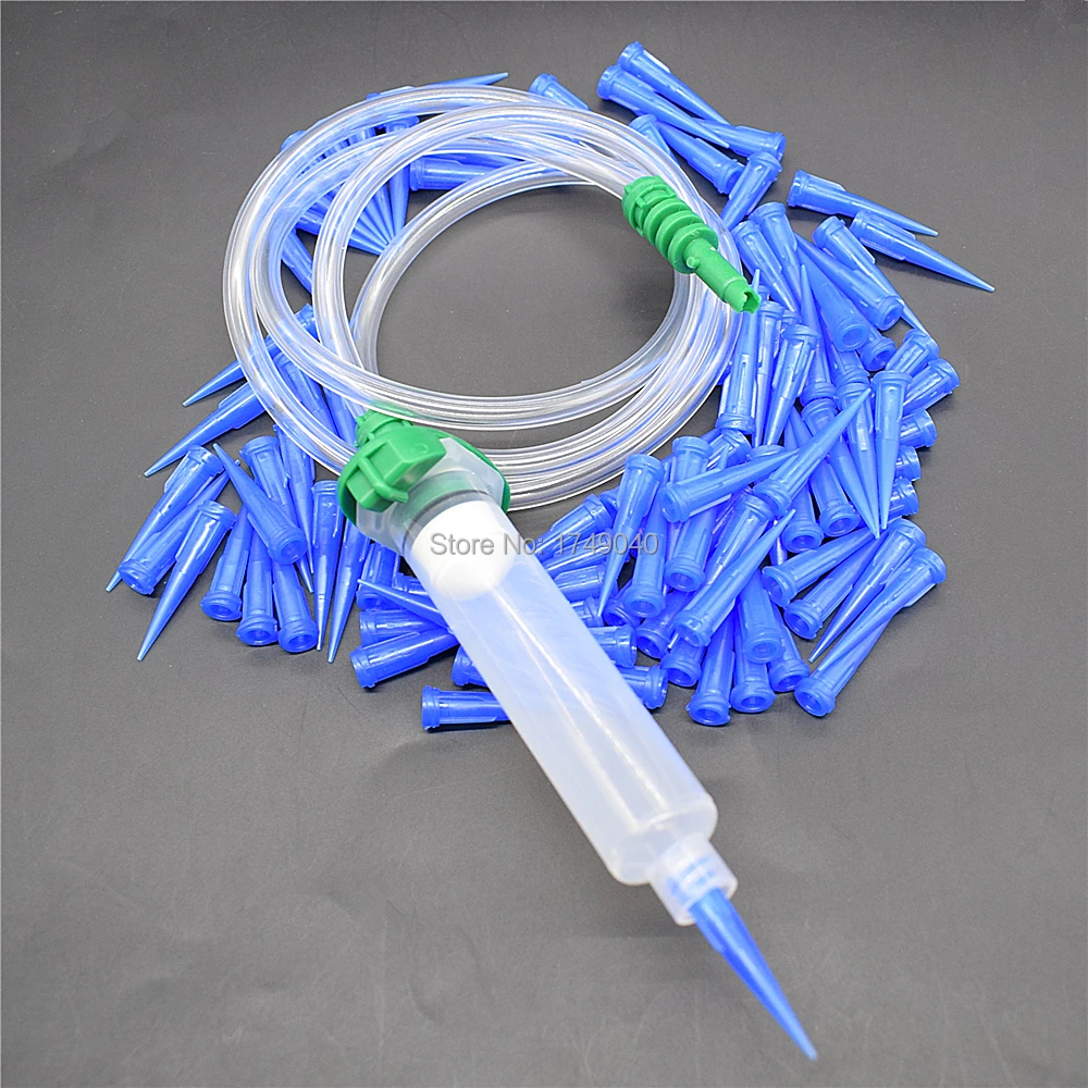 10cc Glue Syringe Barrel Adapter Dispenser Connector and 10cc Glue