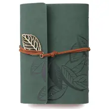 Дневник Блокнот Винтажный стиль кожа зеленый