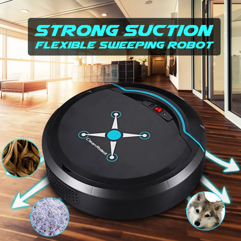

Rechargeable Smart Home Automatic Electric Cleaning Robot Sweep Floor Dirt Dust Hair Vacuum Cleaner Home Vacuum Cleaners