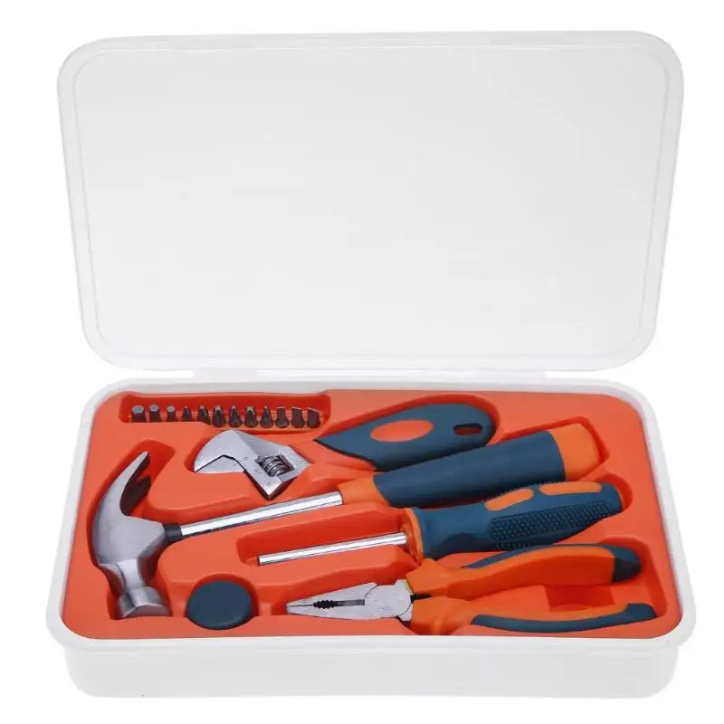 18pcs Home Tools Household Tool Set Multifunction Screwdriver Wrench Pliers Tool Set Hardware Toolbox Kit Dropshipping