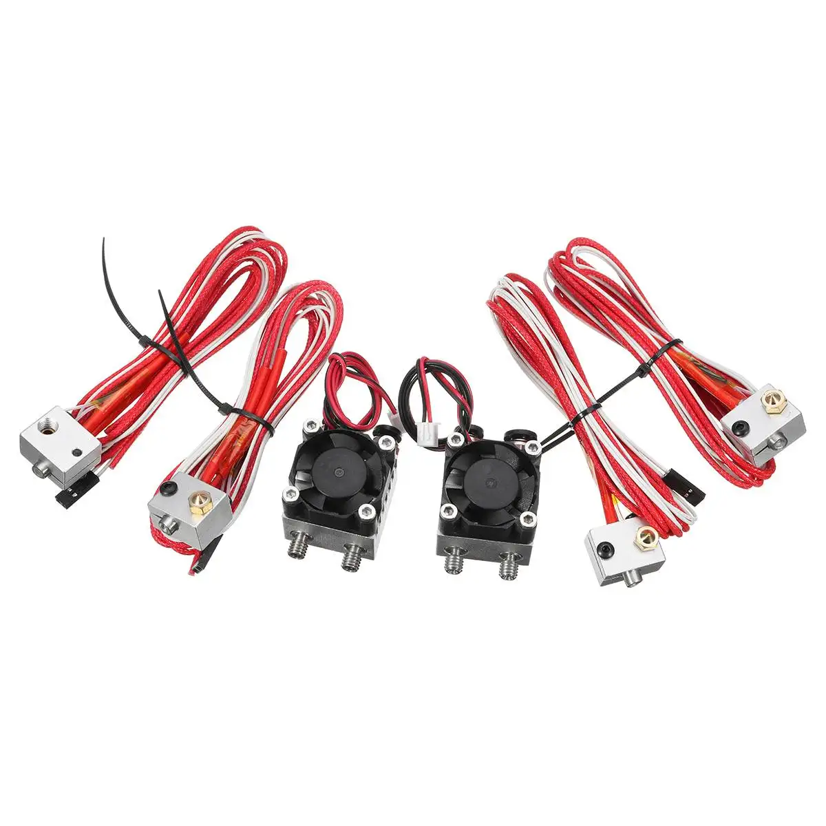 

1.75mm/3.0mm Double Extruder Nozzle Kits Multi-Extrusion mm Dual Head Print for 3D Printer Extruder