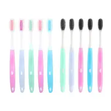 5 шт. Мягкая зубная щетка Нано бамбуковая из углеродного волокна зубочистка для ухода за зубами