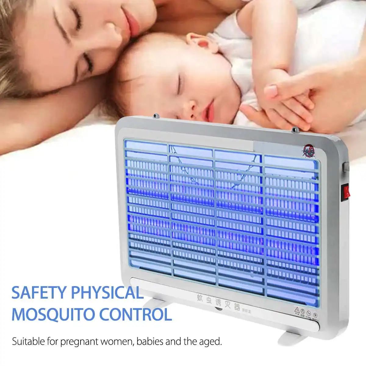 

Smuxi New 220V LED Mosquito Killer Lamp 4W Energy Saving Anti Mosquito Lamp Electric Shock Repellent LED Light Insect Killer