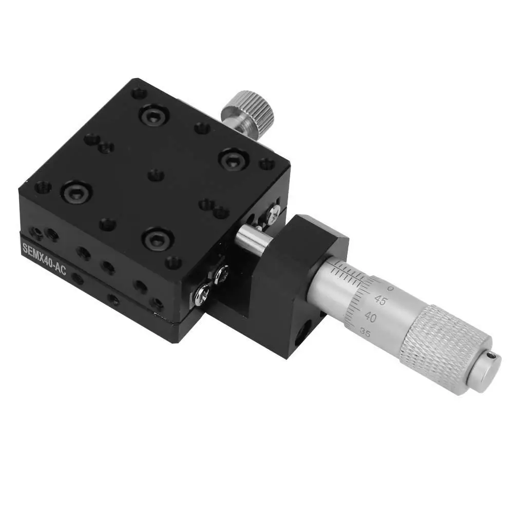 

X Linear Guide Sliding Track 40*40mm Micrometer Manual Fine-tuning Cross Roller Precision Linear Stages bearings