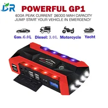 Пусковое устройство 12V 600A с дисплеем портативное вспомогательное зарядное устройство автомобильный аккумулятор бустер зарядное устройство пусковое устройство Бастер