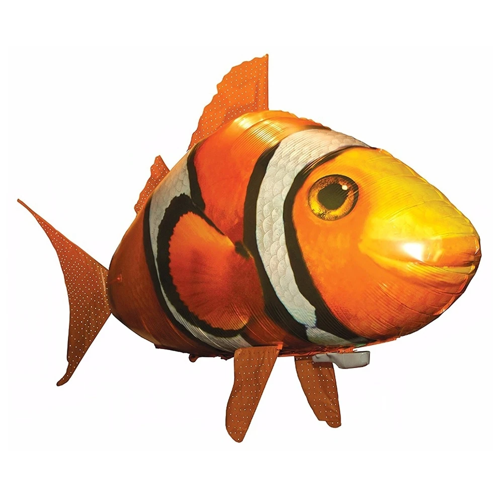 RC Air Fly Fish Shark Toys RC Shark Clown Fish Balloons Nemo Inflatable with Helium Plane Toy Party For Kids christmas Gift