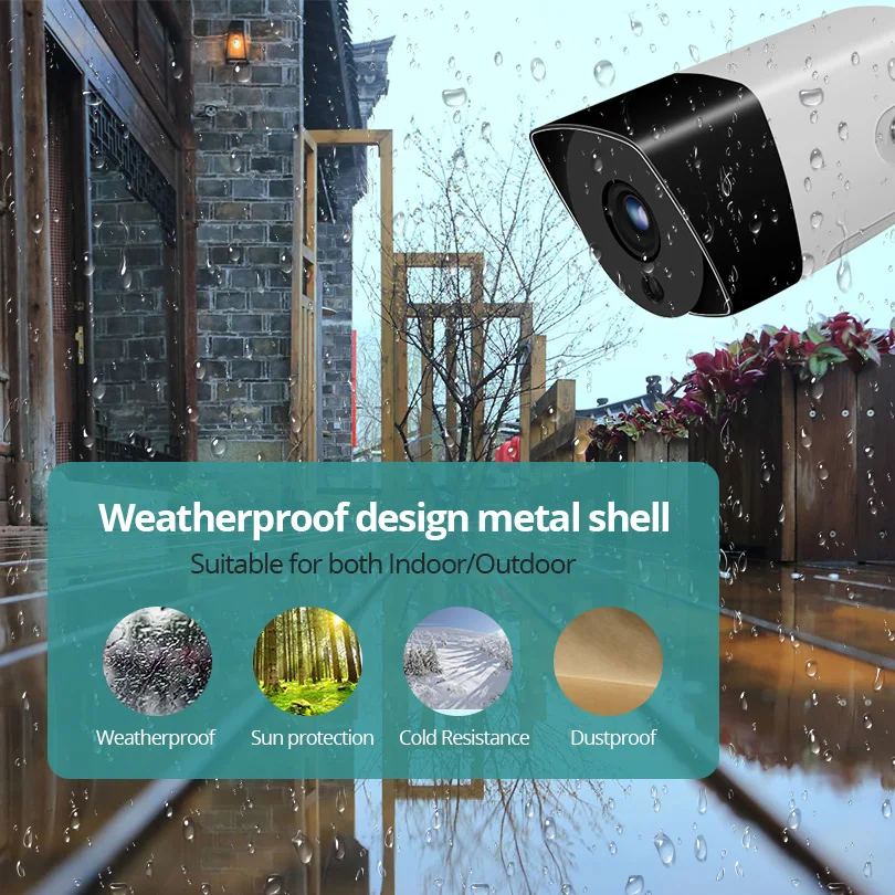 Wheezan CCTV камера система безопасности комплект 1080 P WiFi видеонаблюдение NVR Камера