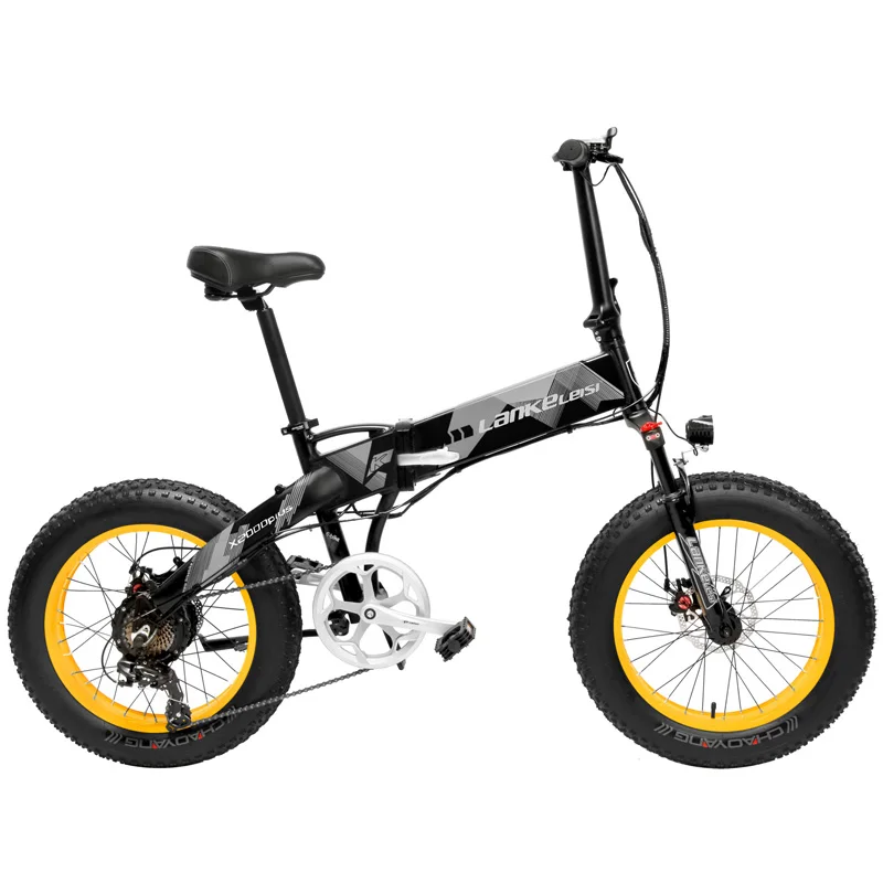 Best 20 Inch Electric Snow Bike Electric Bicycle Two Wheel Brushless Motor 500W 48V Mountain Bike Folding Portable Electric Scooter 0