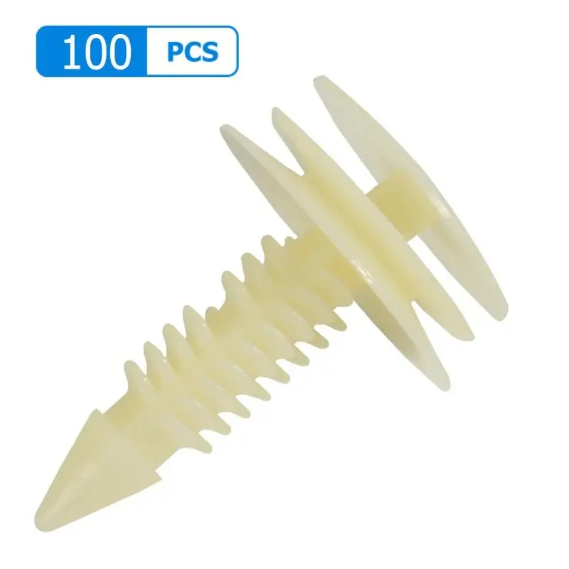 

VODOOL 100Pcs/Lot Auto Car Fastener Bumper Clips Retainer Fastener Rivet Interior Trim Door Panel Rivet For Buick Regal Century