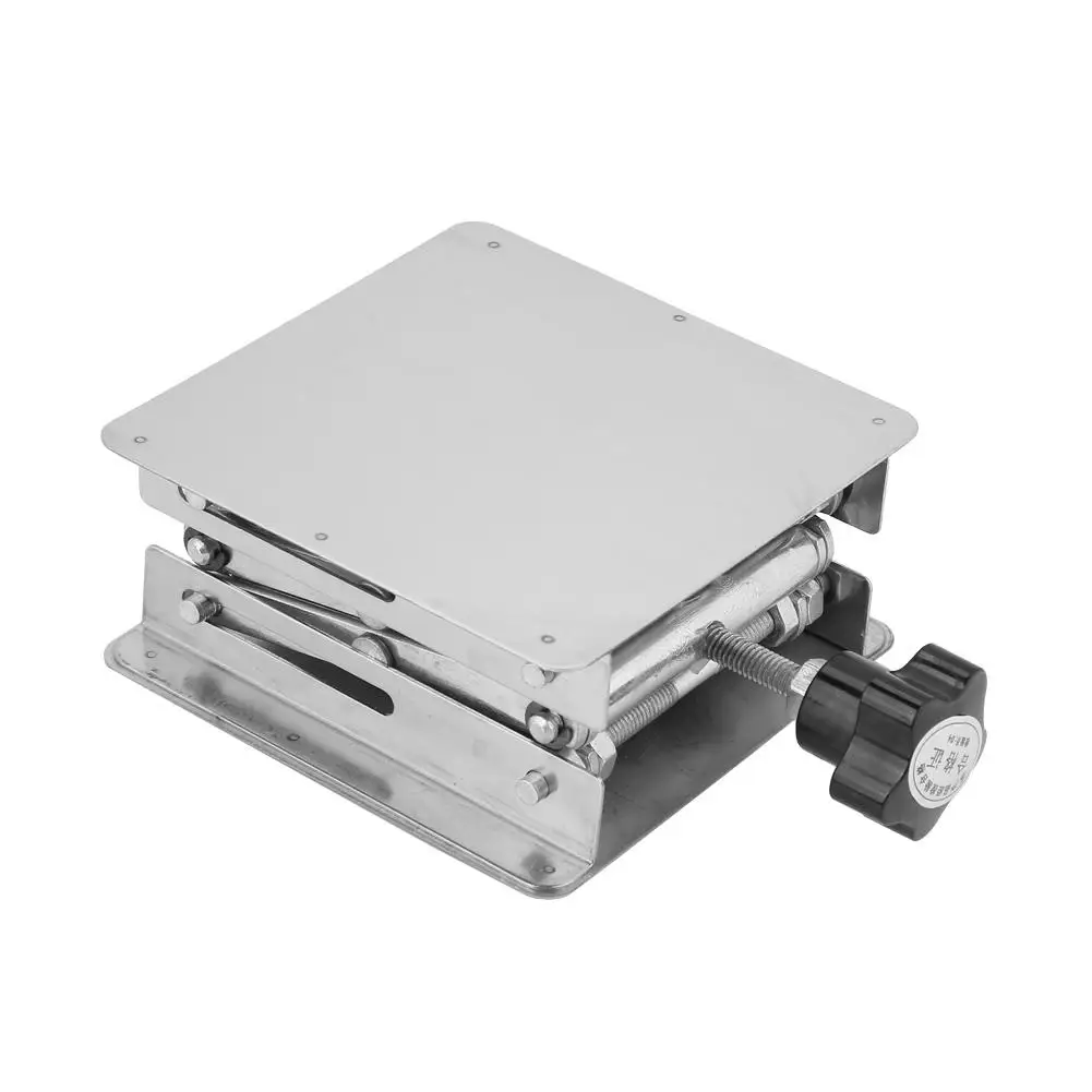  Stainless Steel Lifting Platform Laboratory Lifting Stand Scissor Rack 100 x 100mm