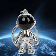 Автомобильный брелок для ключей с космонавтом, милый брелок для ключей с космонавтом, аксессуары для интерьера, цинковый сплав