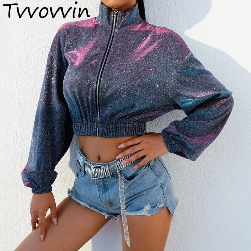 

Cropped up Long Sleeve Korean Jackets Women summer Autumn Winter 2019 new fashion jackets Coats casual Street lady Tops C518