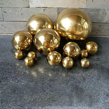 

Gold Dia 25-300mm 304 Stainless Steel Hollow Ball Seamless Mirror Ball Sphere Home Yard Swimming Pool Decoration Ornaments