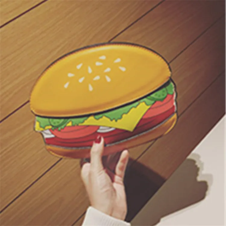 Креативный стиль, женские сумки на плечо с изображением гамбургера, мороженого, кекса, сумки с цепочками из искусственной кожи, милые сумки с изображением гамбургера, попкорна, картофеля, 3D сумки-мессенджеры