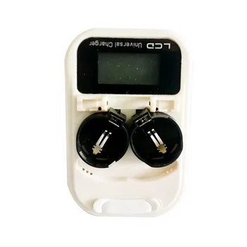 

100pcs NEW 3.6 V Battery Charger Button USB interface with LCD / EE. EU plug lir2025 Rechargeable lir2032 / ml2025 ml2032