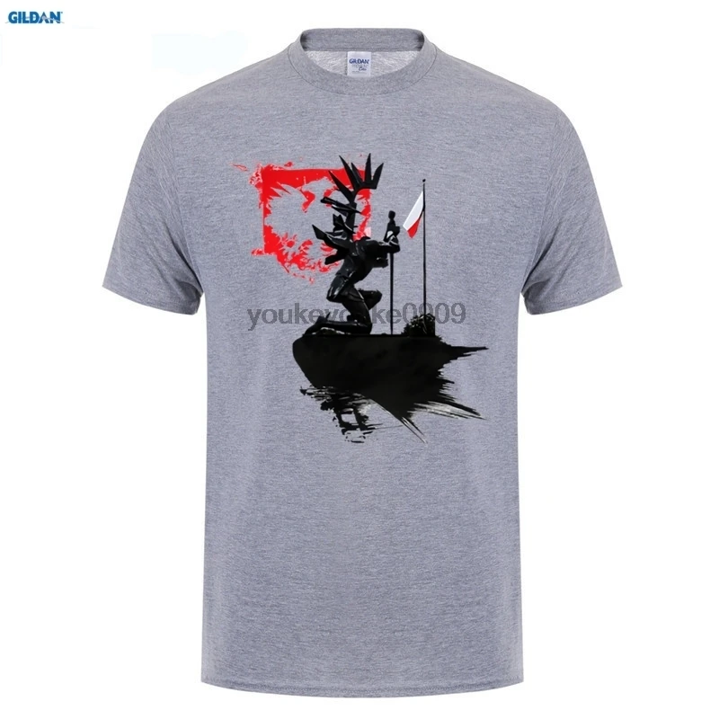 GILDAN Poland Hussar история футболка для взрослых крутой Топ мальчиков с короткими