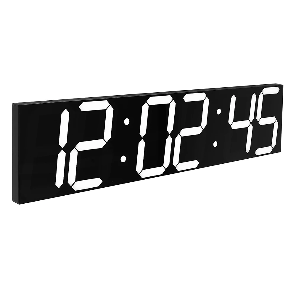 

Remote Control 3D LED Wall Alarm Clock Screen Digital Countdown Timer Oversize Temperature For Home Living Room Office