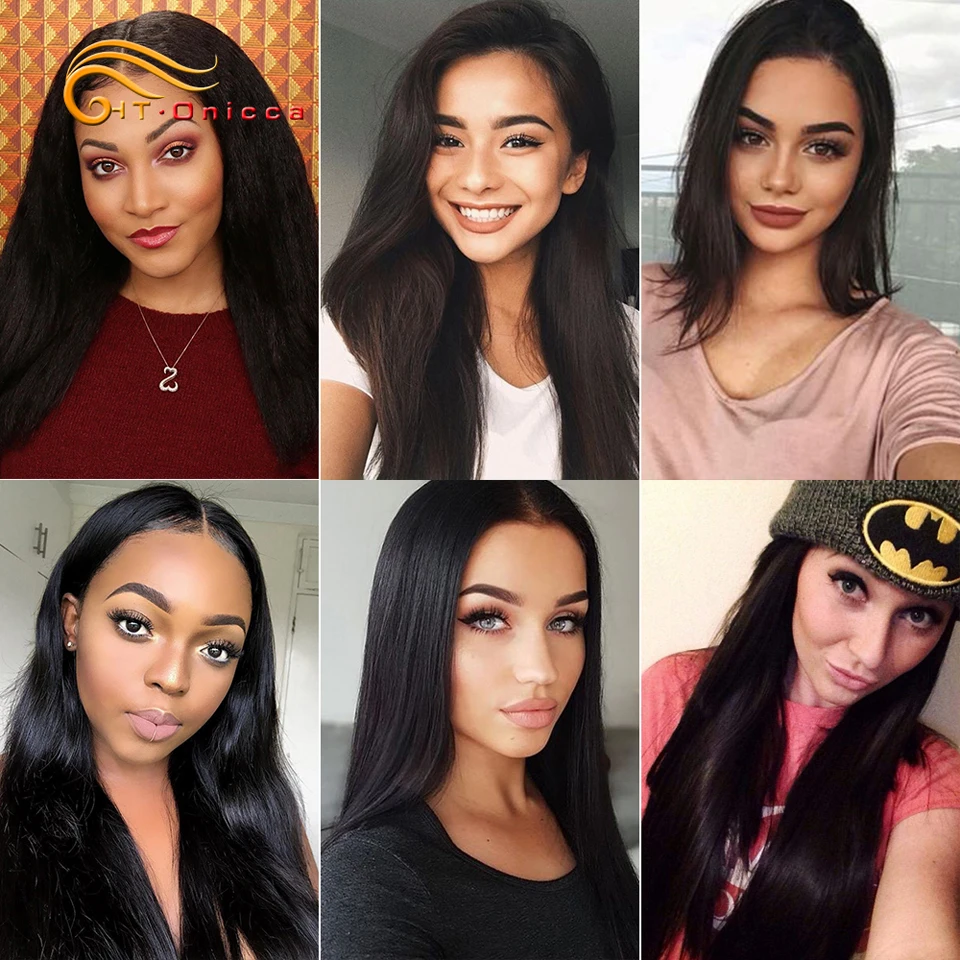 Straight Human Hair Bundles Brazilian Hair Weave Bundles 1/3/4 PCS Double Weft Non Remy Human Hair Extensions Natural Color Straight Human Hair Bundles Brazilian Hair Weave Bundles 1/3/4 PCS Double Weft Non Remy Human Hair Extensions Natural Color