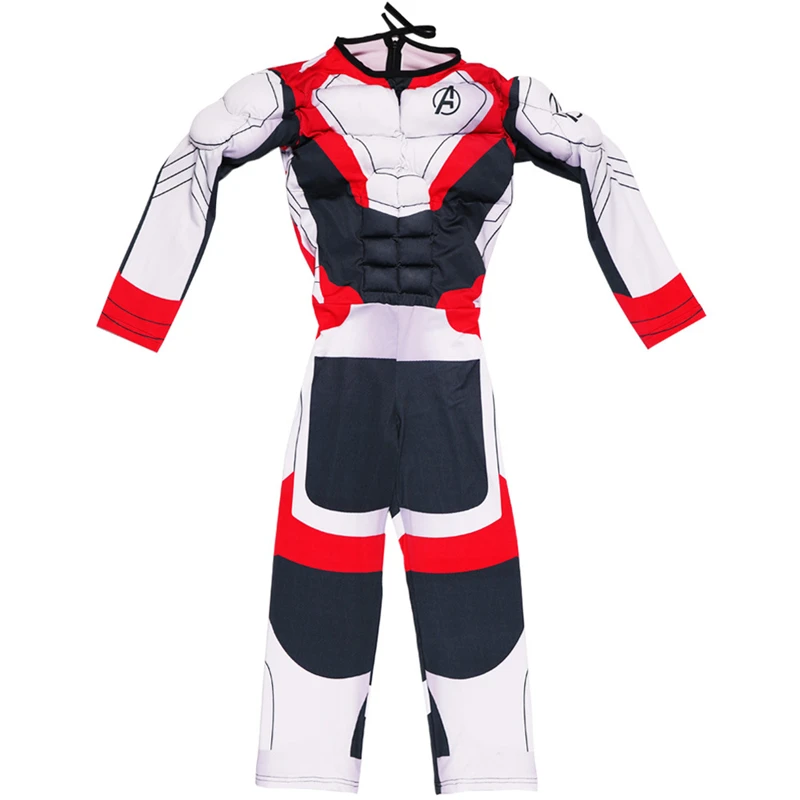 Kids Avengers Endgame Quantum Realm Muscle Cosplay Costume Superhero Costume Children Halloween Costume For Kids Jumpsuit Suit