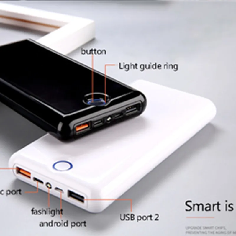 20000 мАч Внешний аккумулятор USB C QC 3 0 портативное зарядное устройство двойной