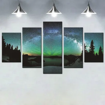 

Modern Canvas Moraine Lake And Mountain Painting Wall Art The Picture For Home Decoration Giclee Artwork For Wall Decor