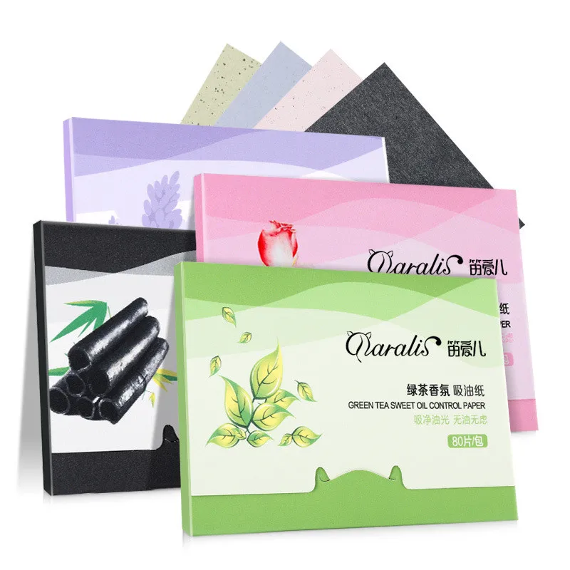 

Rakado 1Pack=80pcs Protable Facial Absorbent Paper Oil Control Wipes Absorbing Sheet Oily Face Blotting Matting Tissue Skin Care