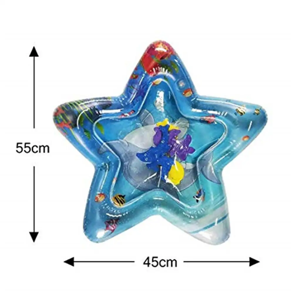 None Baby Infant Five Poined Star Shape Inflatable Water Filled Mat Toy None Baby Infant Five Poined Star Shape Inflatable Water Filled Mat Toy
