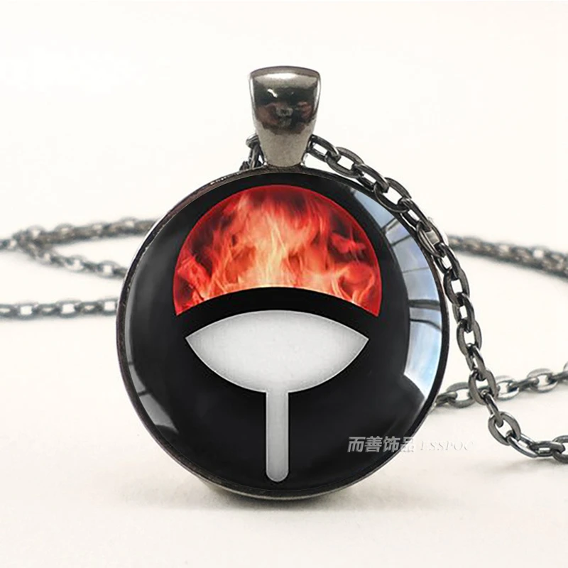 Ожерелье Uchiha Clan Sharingan Eyes аниме Наруто черная цепочка Rinnegan подвеска Саске Какаши