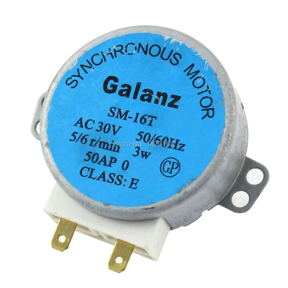Nuevo! giratorio para microondas, Motor síncrono, SM 16T, eje de aproximadamente 14mm de alto, 30V de CA, 3W, 5/6 rpm, SM 16T|Motor CA| - AliExpress