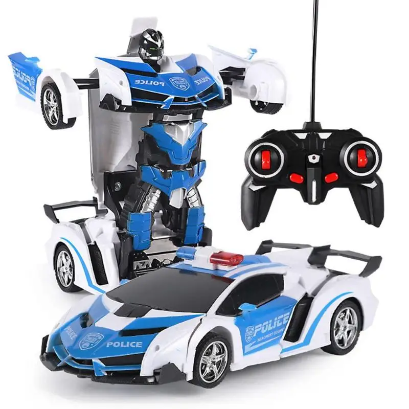 Обучающие игрушки для детский Радиоуправляемый автомобиль трансформация 2 в 1