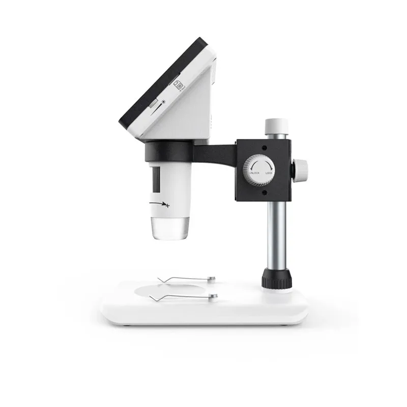  1000X 4.3 Inches HD 1080P Portable Desktop LCD Digital Microscope Support 10 Languages 8 Adjustable