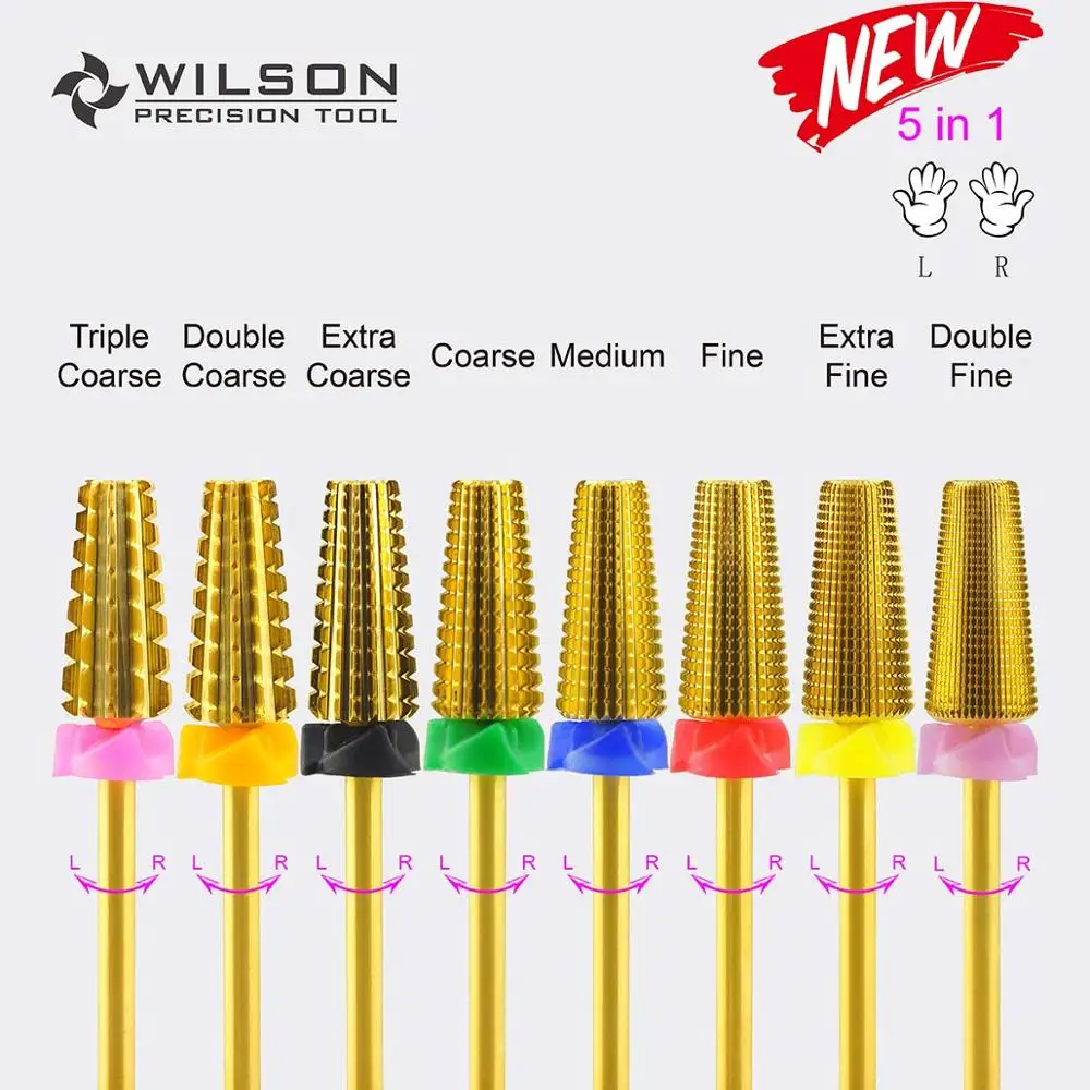 Online 5 En 1 (eliminación más rápida o geles de acrílicos) broca para uñas de carburo de WILSON