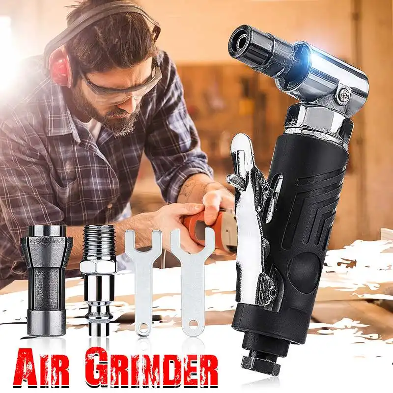 

Portable Air Compressor Pneumatic Micro Air Die Grinder Tools Great Grinding Gas Polishing Machine and 2-Inch Angle Sander