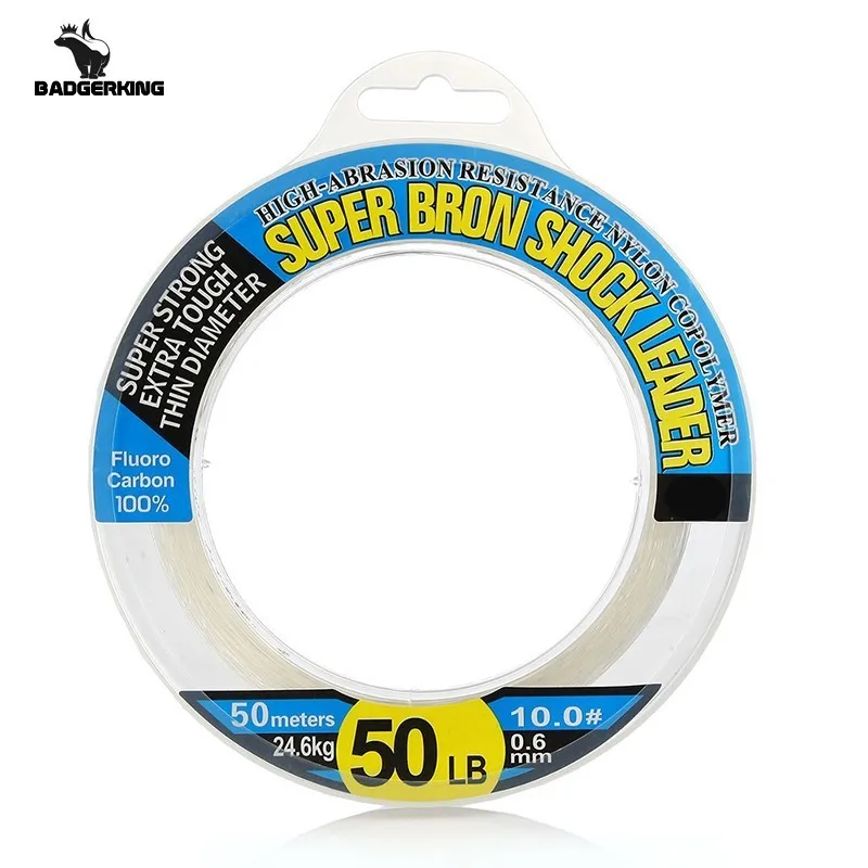 

50m fluorocabon tippet leader fishing line Japan meaterial full carbon line for carp fishing
