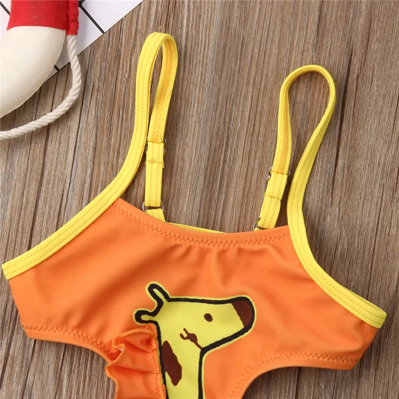 Emmababy Infant Baby Girl Giraffe One piece Swimwear Bodysuits Bebe