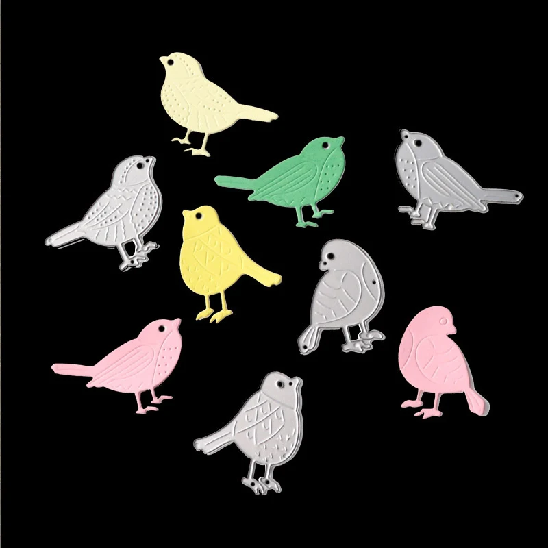 4pcs/pack Birds Metal Cutting Dies DIY Scrapbooking Photo Album Decor Embossing Stencil Cards Making Mold DIY hand Crafts
