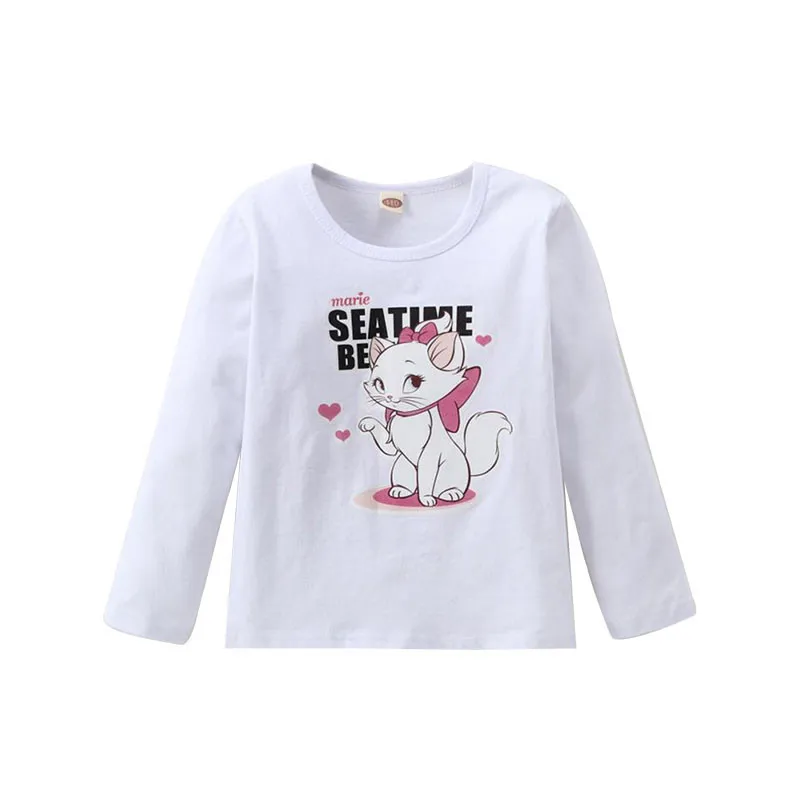 Spring Autumn New Children's Clothing Lolita Style Long-Sleeve Baby Girl Solid Color Cartoon Animal Girl Basic T-Shirt Spring Autumn New Children's Clothing Lolita Style Long-Sleeve Baby Girl Solid Color Cartoon Animal Girl Basic T-Shirt