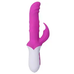 Силиконовый вибратор женский G Spot Клитор двойная стимуляция Вибрирующая палочка для Женский мастурбатор Vibrador Секс-игрушки
