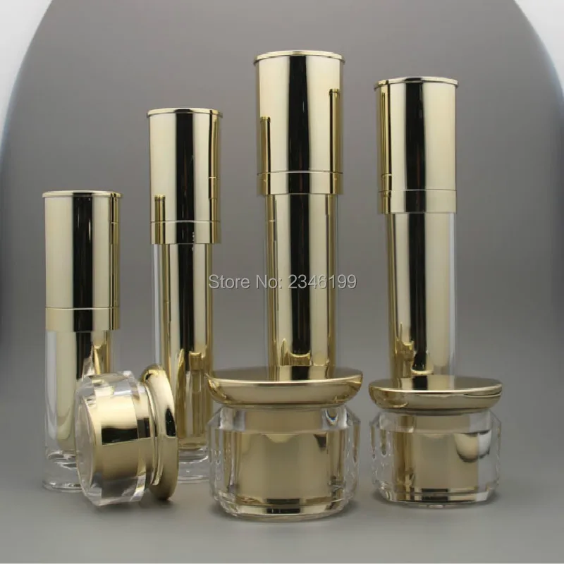 

Acrylic Cream Jar 60g Empty Lotion Pump Bottle 120ml Cosmetic Container Empty Cream Packaging 40g Acrylic Emulsion Pump 10pcs