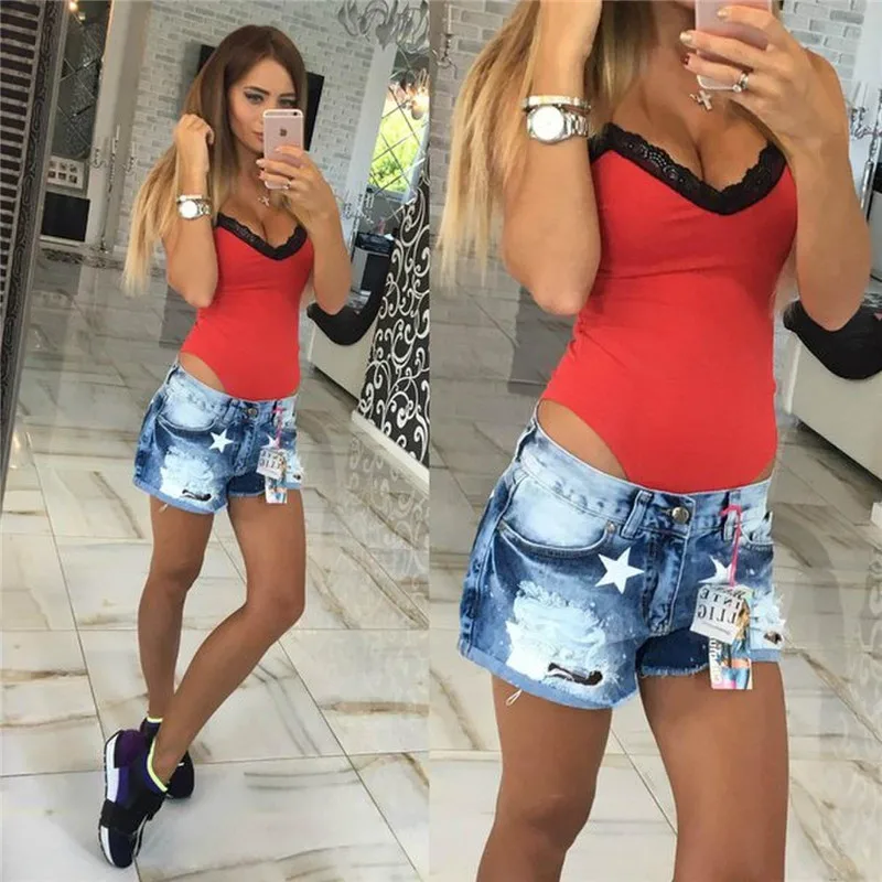 

Sexy Women Skinny Bodysuit Deep V Neck Strappy Bandage Jumpsuit Romper Bodycon Casual Sleeveless Party Leotard Bodysuit Clubwear