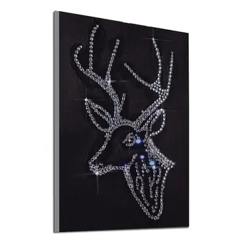 

Fluorescent Rhinestone Diamond Painting Cross Stitch DIY Embroidery Round Drill Needle Art Craft Canvas Picture Wall Decor