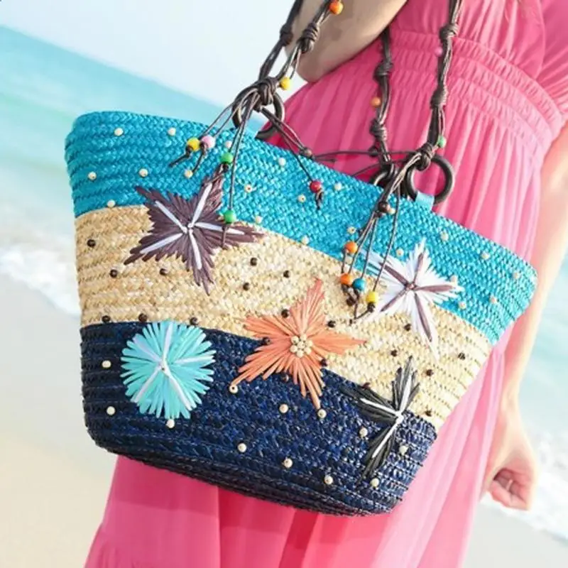 NEW Summer Straw Bag Fashion Women Shoulder Large Capacity Beach Bag