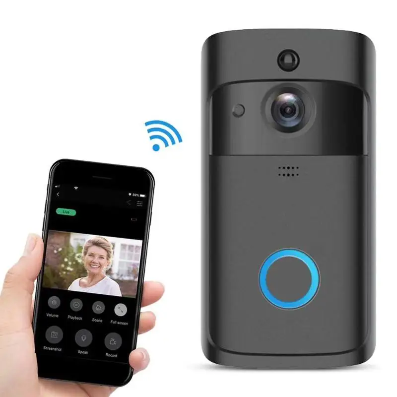 

Smart Wireless Security IP Video Intercom WI-FI Video Door Phone Door Bell WIFI Doorbell IR Alarm 720P Night Vision Camera